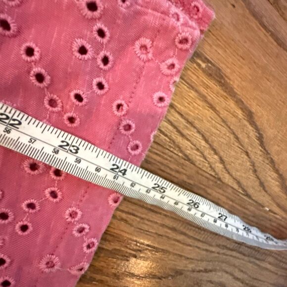 Sundance pink eyelet tshirt size small - Picture 6 of 8